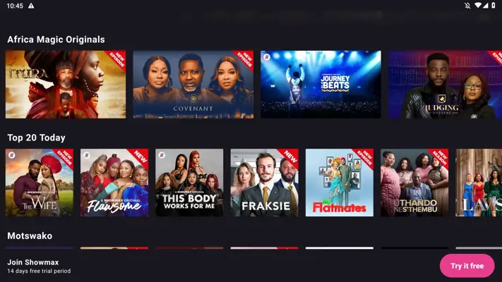 ShowMax android App screenshot 2